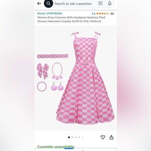 Barbie movie costume Sz M